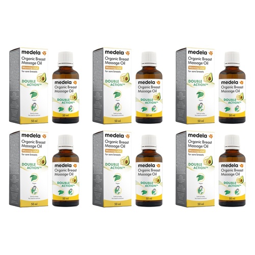 Medela Organic Breast Massage Oil 50mL Pack of 6
