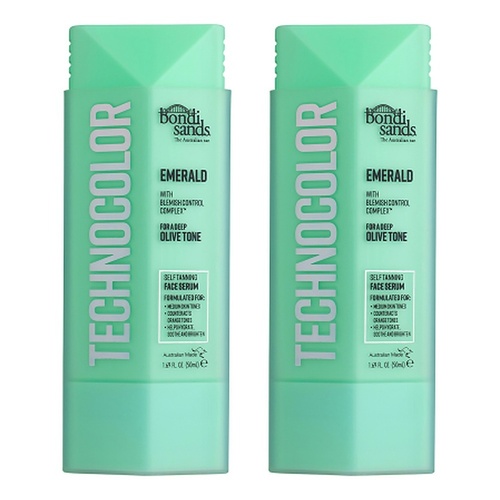 Bondi Sands Emerald Technocolor Self Tanning Face Serum 50mL Pack of 2
