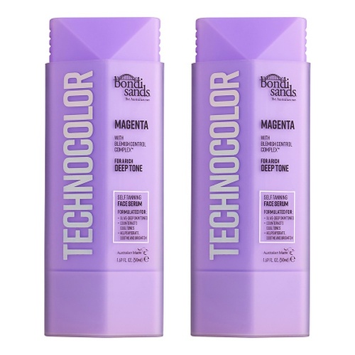 Bondi Sands Magenta Technocolor Self Tanning Face Serum 50mL Pack of 2