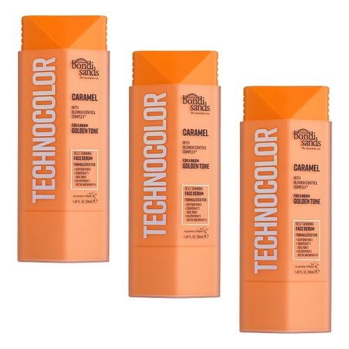 Bondi Sands Caramel Technocolor Self Tanning Face Serum 50mL Pack of 3