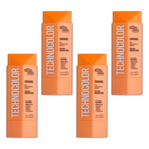 Bondi Sands Caramel Technocolor Self Tanning Face Serum 50mL Pack of 4