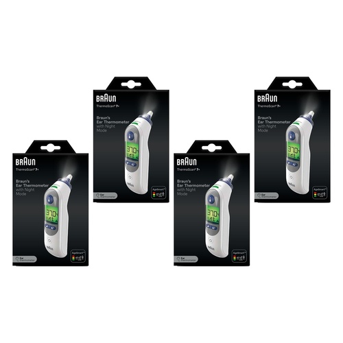 Braun Thermoscan 7+ Ear Thermometer Pack of 4
