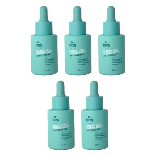 Le Tan Gradual Face Tanning Serum Antioxidant 30mL Pack of 5