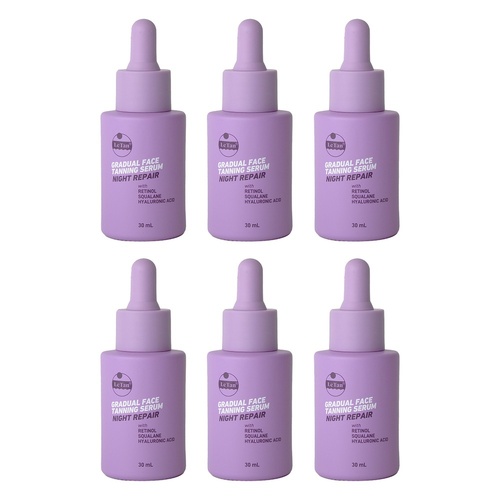 Le Tan Gradual Face Tanning Serum Night Repair 30mL Pack of 6