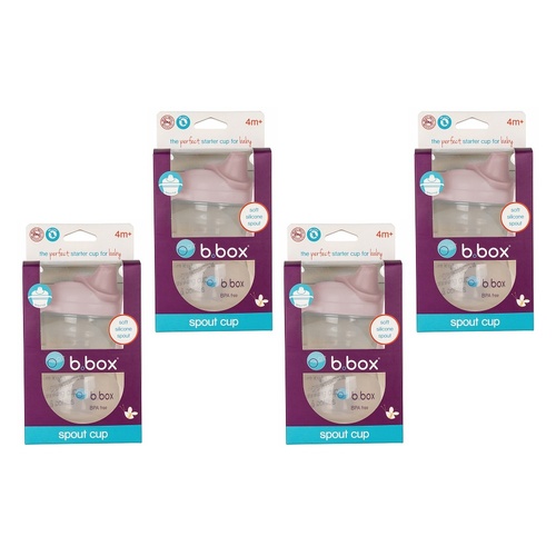 B.Box Spout Cup Blush 240mL Pack of 4