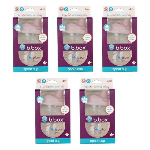 B.Box Spout Cup Blush 240mL Pack of 5