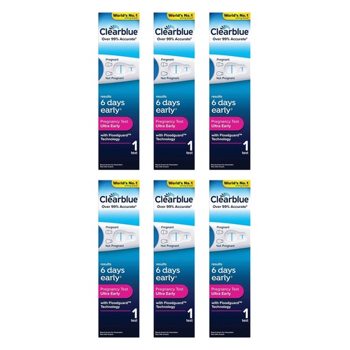 Clearblue Ultra Early Pregnancy Test Pack of 6