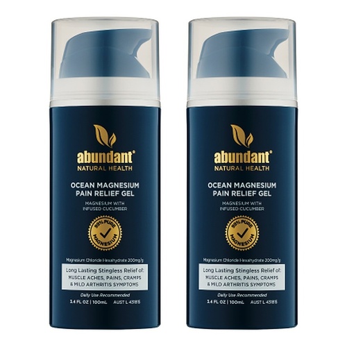 Abundant Ocean Magnesium Pain Relief Gel 100mL Pack of 2