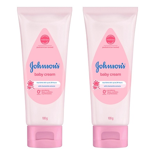 Johnson's Baby Cream 100g Pack of 2