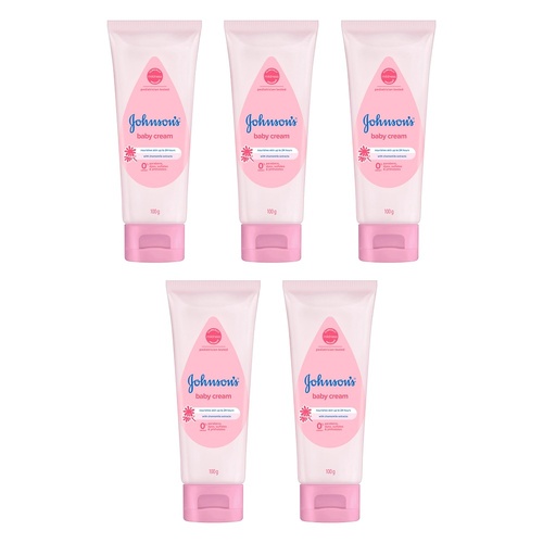 Johnson's Baby Cream 100g Pack of 5