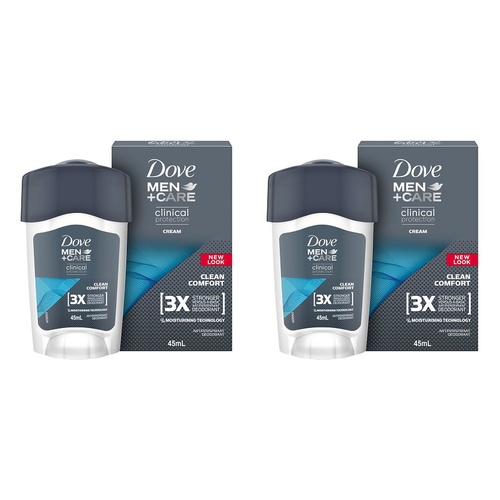 Dove Men Antiperspirant Deodorant Clinical Protection Clean Comfort Pack of 2