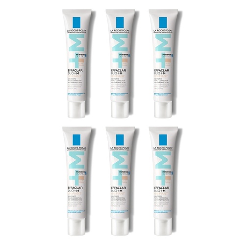 La Roche-Posay Effaclar Duo +M Unifiant Tinted Anti-Acne Moisturiser Pack of 6