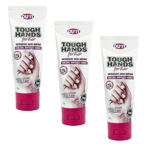 DU'IT Tough Hands for Her Intensive Hand Cream 75g Pack of 3