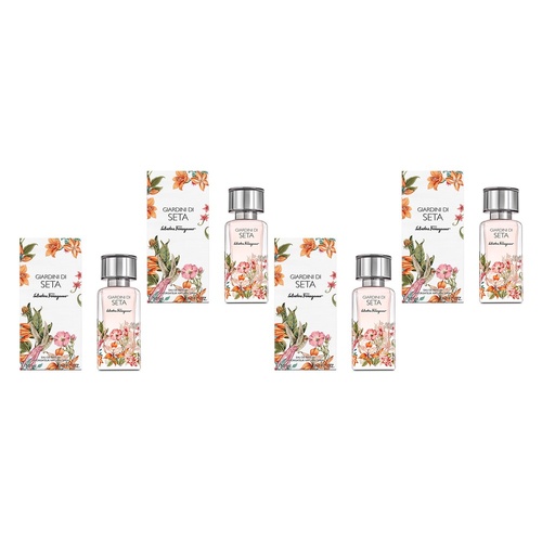 Ferragamo Giardini Di Seta Eau de Parfum 50mL Pack of 4