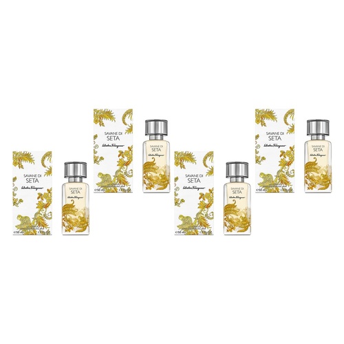 Ferragamo Savane Di Seta Eau de Parfum 50mL Pack of 4