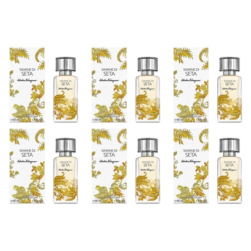 Ferragamo Savane Di Seta Eau de Parfum 50mL Pack of 6