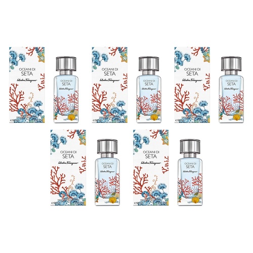 Ferragamo Oceani Di Seta Eau de Parfum 50mL Pack of 5