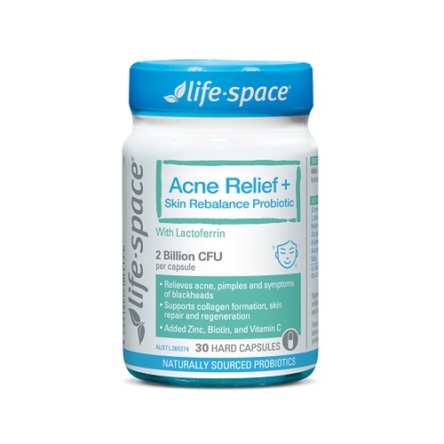 Life-Space Acne Relief + Skin Rebalance Probiotic 30 Capsules