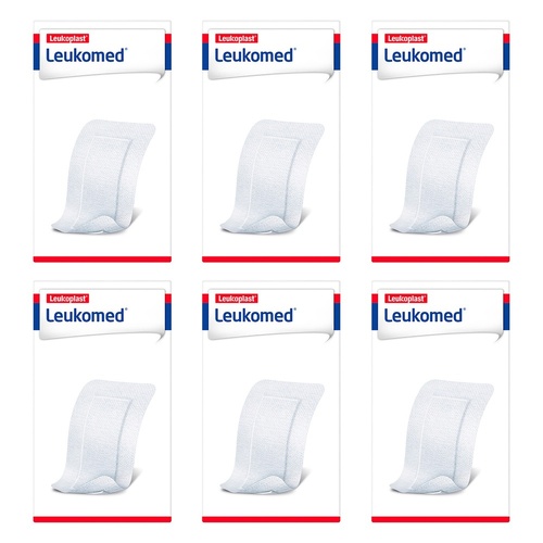 Leuko Leukomed T Sterile Wound Dressing 8cm x 15cm White 50 Pack Bundle of 6