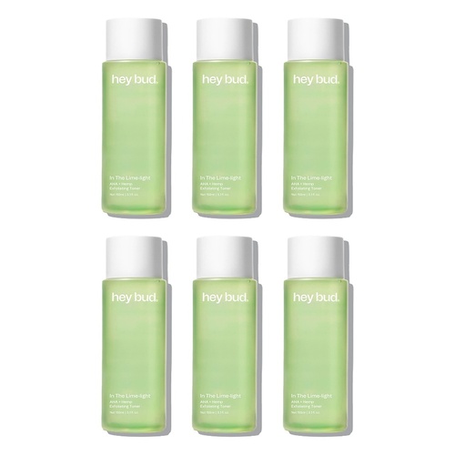 Hey Bud AHA + Hemp Exfoliating Toner 150mL Pack of 6