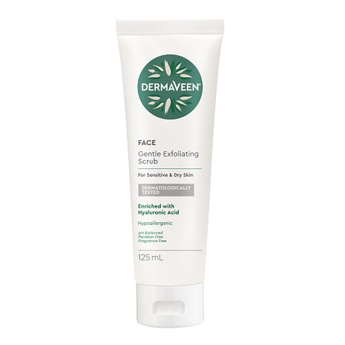 DermaVeen Face Gentle Exfoliating Scrub 125mL