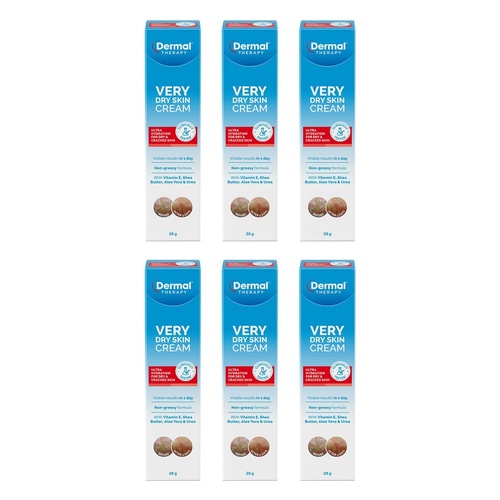 Dermal Therapy Very Dry Skin Cream 28g Pack of 6