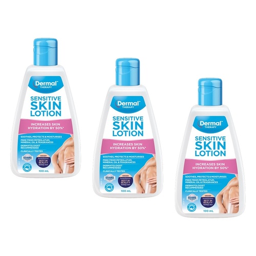 Dermal Therapy Sensitive Skin Lotion 100mL Pack of 3