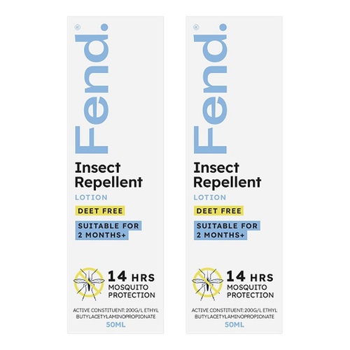 FEND Insect Repellent Lotion 50mL Pack of 2
