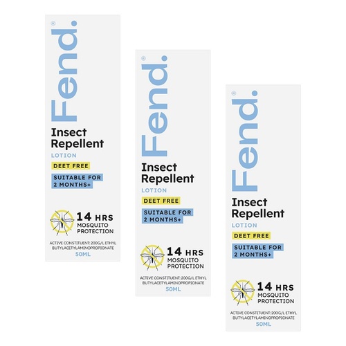 FEND Insect Repellent Lotion 50mL Pack of 3
