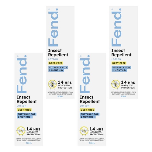 FEND Insect Repellent Lotion 50mL Pack of 4