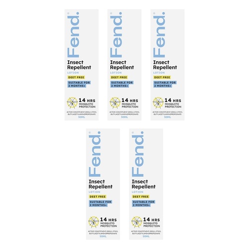 FEND Insect Repellent Lotion 50mL Pack of 5