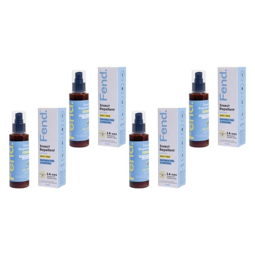 FEND Insect Repellent Lotion 120mL Pack of 4