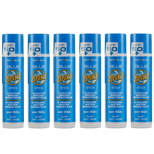 ZINKE SPF 50 Plus Blue Zinc Stick 5g Pack of 6