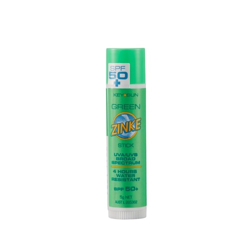 ZINKE SPF 50 Plus Green Zinc Stick 5g Broad Spectrum