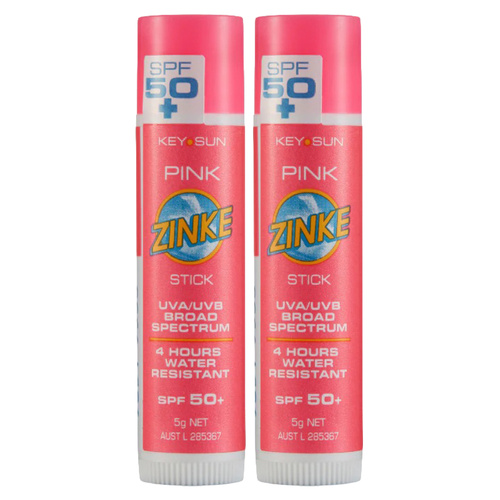 ZINKE SPF 50 Plus Pink Zinc Stick 5g Pack of 2