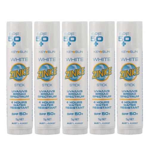 ZINKE SPF 50 Plus White Zinc Stick 5g Pack of 5