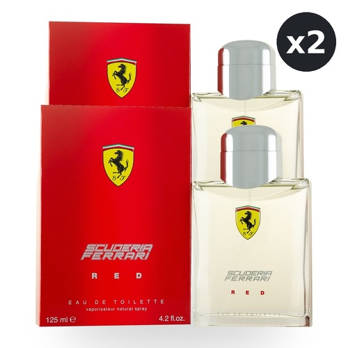 Ferrari Scuderia Red Eau De Toilette EDT Spray 125ml Pack of 2