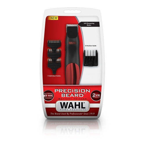 Wahl Precision Beard Battery Trimmer with 6-Position Guide & 3 Guide Combs