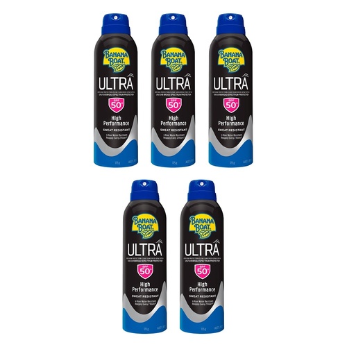 Banana Boat Ultra Clear Spray SPF50+ 175g Pack of 5