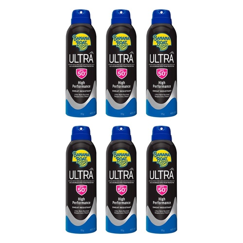 Banana Boat Ultra Clear Spray SPF50+ 175g Pack of 6