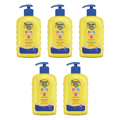 Banana Boat Kids Sunscreen Lotion SPF 50+ 400g Pack of 5
