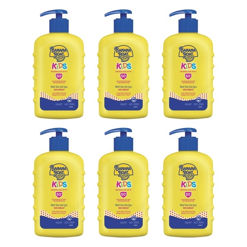 Banana Boat Kids Sunscreen Lotion SPF 50+ 400g Pack of 6