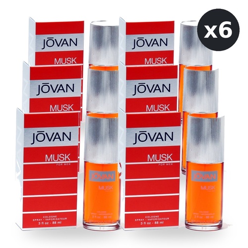 Jovan Musk for Men Cologne Spray 88ml Pack of 6