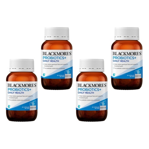 Blackmores Probiotics+ Daily Health 30 Capsules Pack of 4