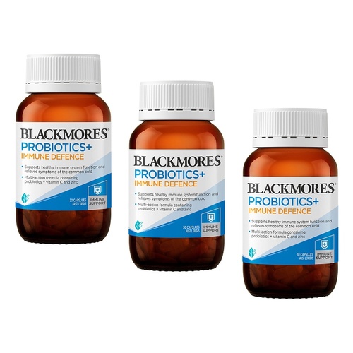 Blackmores Probiotics+ Immune Defence 30 Capsules Pack of 3