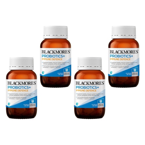 Blackmores Probiotics+ Immune Defence 30 Capsules Pack of 4