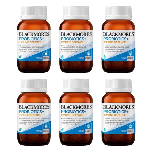 Blackmores Probiotics+ Immune Defence 30 Capsules Pack of 6