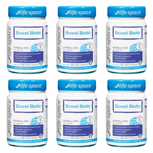 Life-Space Bowel Biotic 60 Capsules Pack of 6