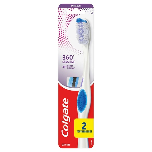 Colgate 360 Sensitive Pro-Relief Toothbrush Extra Soft 2 Pack