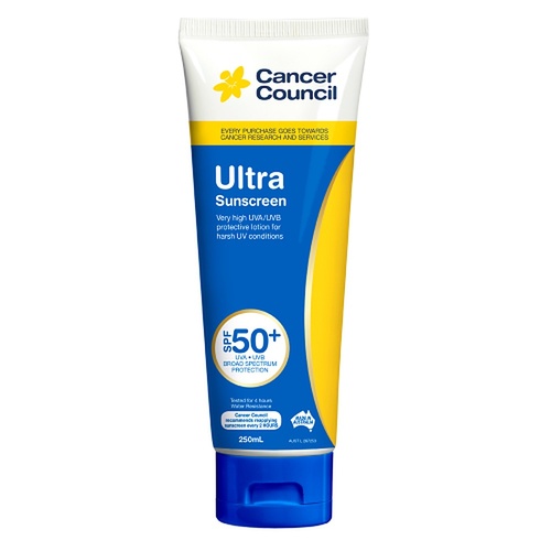Cancer Council Ultra Sunscreen SPF 50+ 250mL